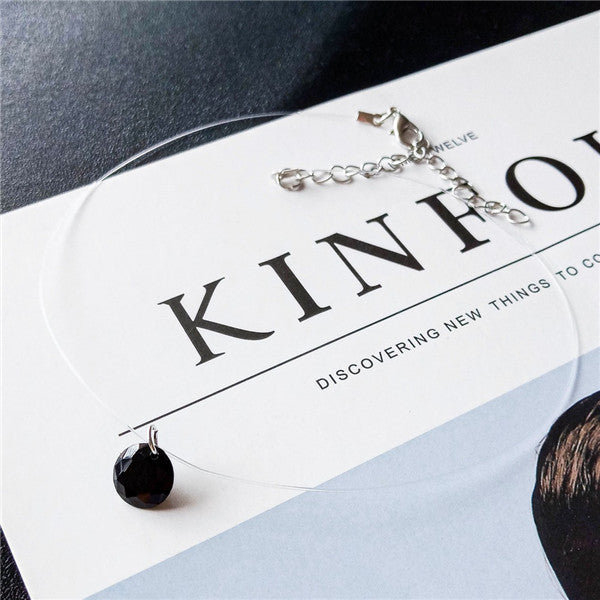 Jewelry trade clavicle short necklace pendant sweater chain men and women crystal dots multilayer beach accessory