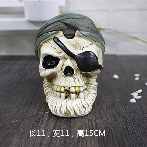 Retro Car Ashtrays Creative luck Skull Cigarettes Ash Trays Ashtray Home Car Decoration Home Furnishing decoration