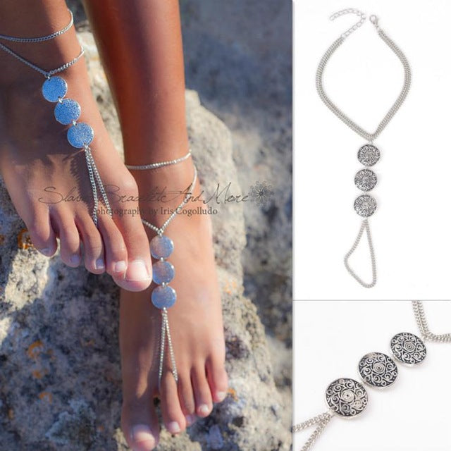 Vintage Bohemios Ankle Bracelet For Women Barefoot Sandals Beach Foot Jewelry Ankle Summer Beach tornozeleira