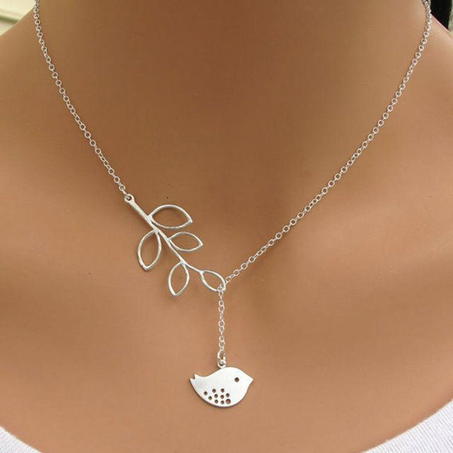 Hot Fashion Corss Jewelry Leaves Bird Pendant Necklace Maxi Statement Necklace Chokers Necklace For Women