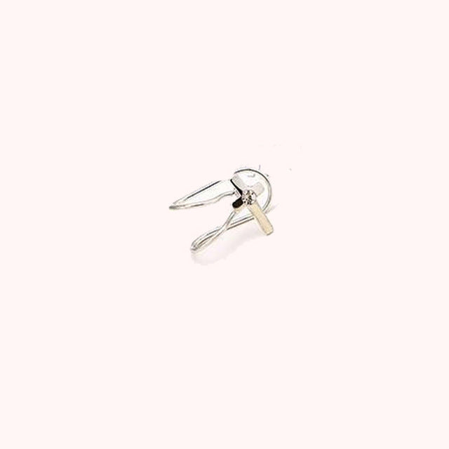 Fashion 1Pc Silvery/Golden Ear Cuff Earrings Women Charming Hot Non Piercing Cartilage Ear Clip