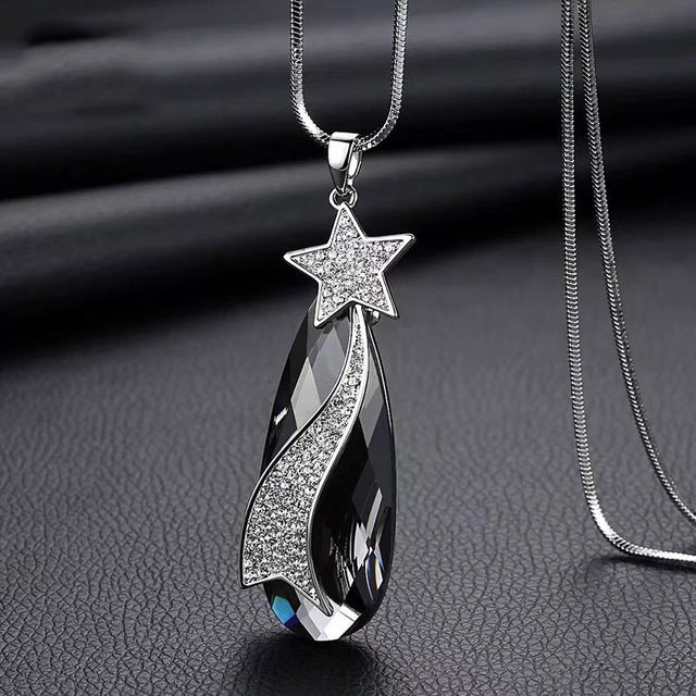 Long Necklaces & Pendants for Women Collier Femme Geometric Statement Colar Maxi Fashion Crystal Jewelry Bijoux 2018