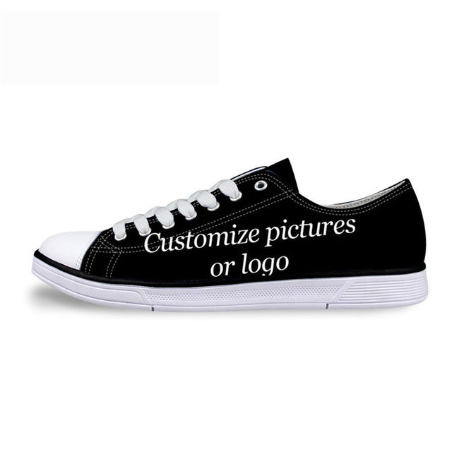 Skull Printing Men's Vulcanize Shoes Teenagers Punk Style Sneakers for Student Cool Canvas Shoes Lace-up Walking Shoe