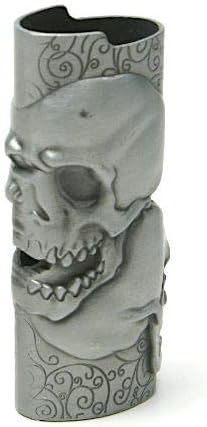 Metal Lighter Case for Bic Lighter (Big Skull)