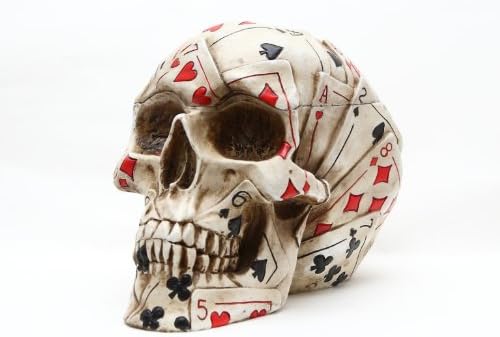 Poker Skull Stash Box / Container Playing Cards