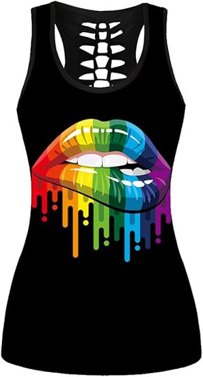 Women's Easter Egg Rabbit Fashionable Patterns Print Hollow Out T-Shirt Crew Neck Plus Size Tank Top