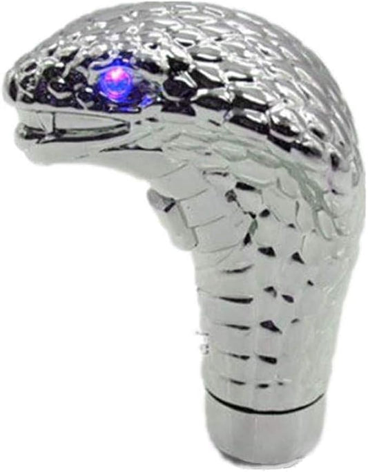 Universal Gear Shift Knob Snake Shape Shift Knob Shifter Gear Stick Shift Lever Head with Blue LED Lights