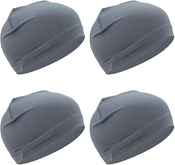 Sweat Wicking Skull Caps Cooling Helmet Liner Hat Running Beanie Cycling Skullcap Sleeping Cap for Men Women