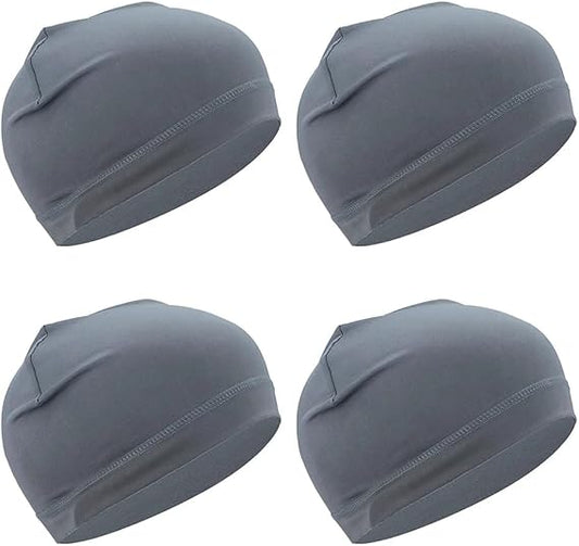 Sweat Wicking Skull Caps Cooling Helmet Liner Hat Running Beanie Cycling Skullcap Sleeping Cap for Men Women