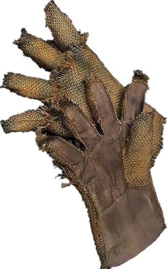 Creepy Scarecrow Halloween Costume Gloves Scary Skull Burlap Party Cosplay Handwear Costume Zombie Witch Wizard Demon Gloves