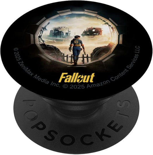 Fallout Leaving the Vault Skull Video Game TV Show Poster PopSockets Adhesive PopGrip