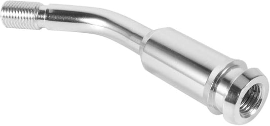 KIMISS 5inch Gear Shifter Stick Lever Bend Extension Shift Knob Extender for T4 Silver