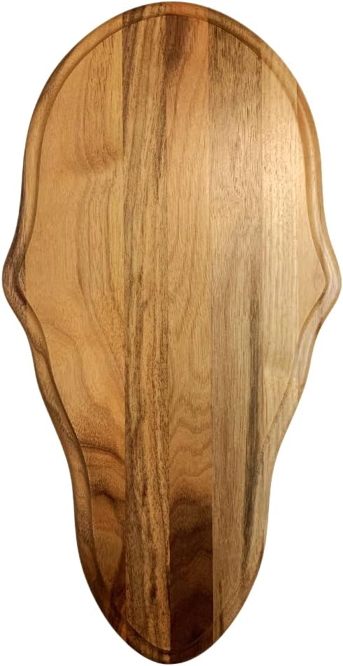 Taxidermists Woodshop Sappy Walnut Classic Deer European Skull Mount Face Plate Plaque