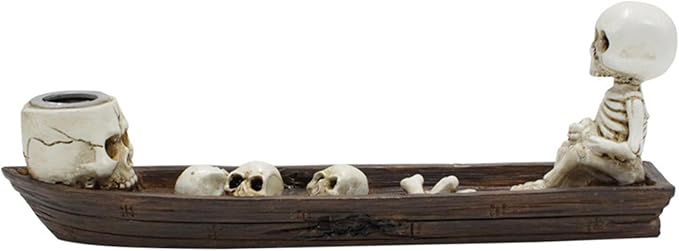 Incense Holders, Skull Incense Holder Halloween Incense Burners Spooky Skull Incense Waterfall Halloween Holder for Stick Halloween Decorations Gifts for Friends, No Incense