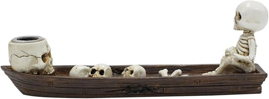 Incense Holders, Skull Incense Holder Halloween Incense Burners Spooky Skull Incense Waterfall Halloween Holder for Stick Halloween Decorations Gifts for Friends, No Incense