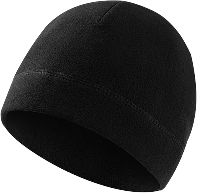 Fleece Skull Cap Cold Weather Cycling Helmet Liner Beanie for Men Women Running Hats for Outdoor Activities