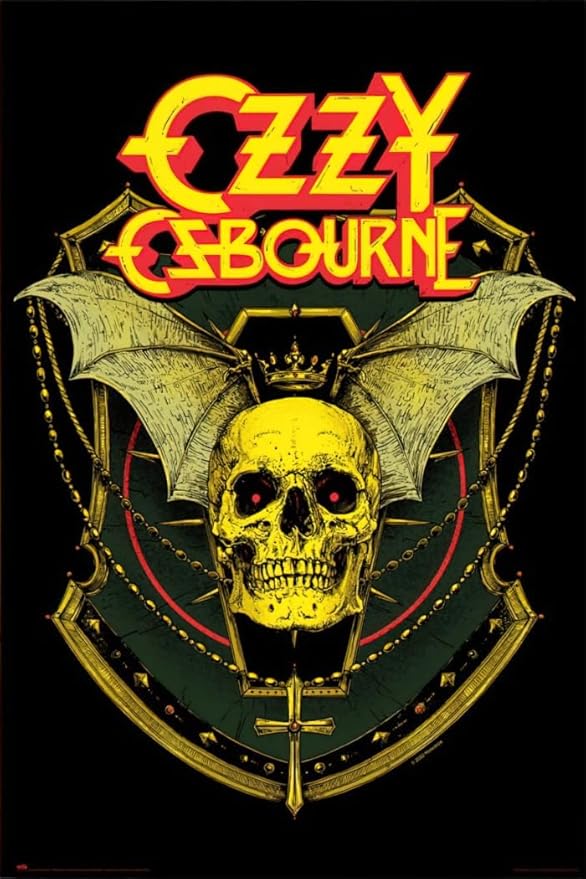 Ozzy Osbourne - Music Poster (Skull) (Size: 24" x 36")