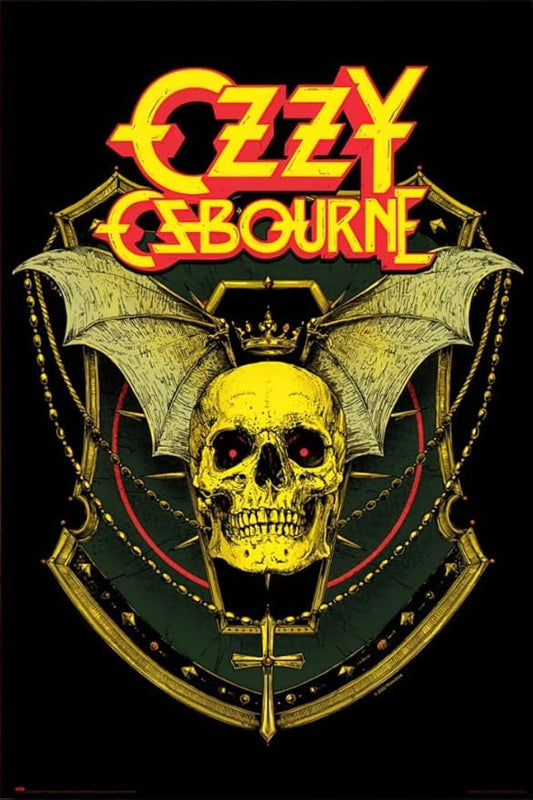 Ozzy Osbourne - Music Poster (Skull) (Size: 24" x 36")