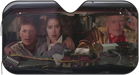 Funny Car Windshield Sun Shade Foldable Sunshade for Car Windshield Covers Blocks UV Rays Automotive Interior Sun Protection 51 x 27.5 in