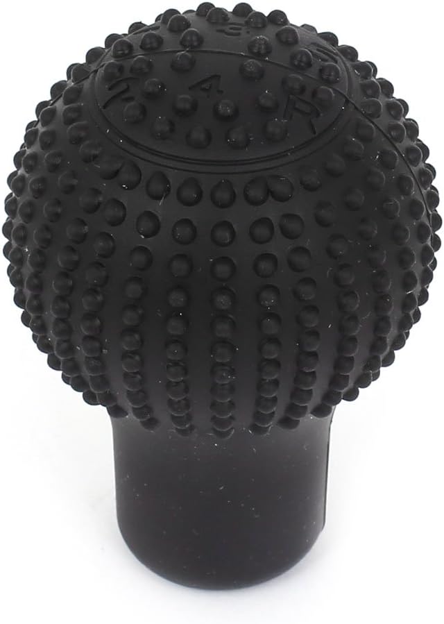 uxcell Car Round Bump Black Silicone Nonslip Lever Gear Shift Knob Cover