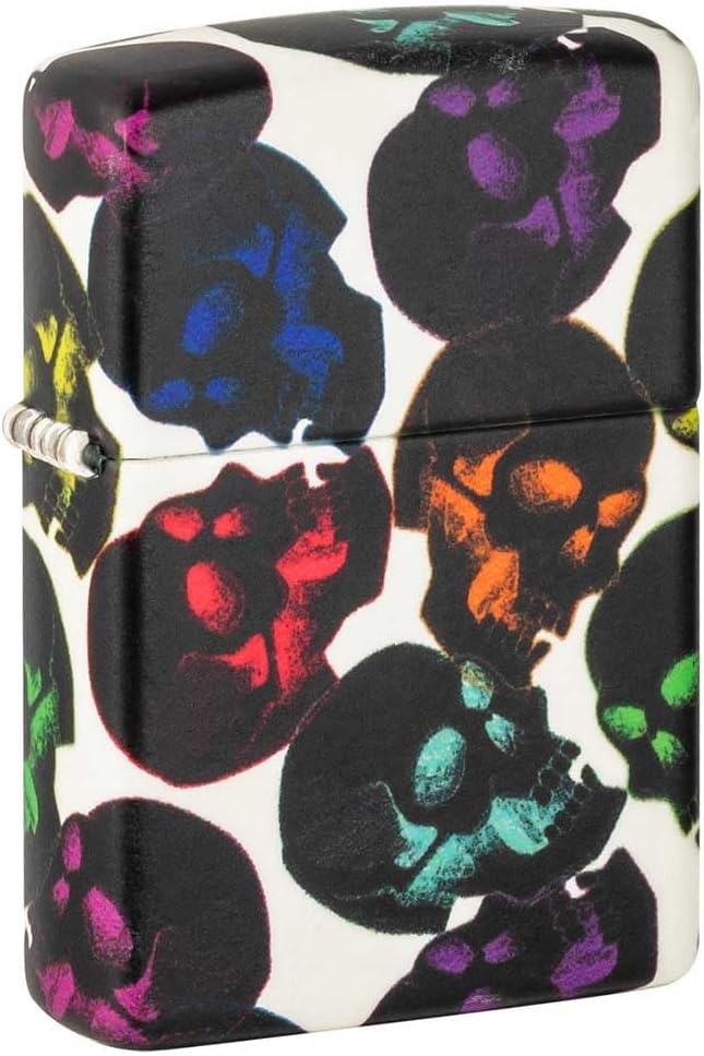 Skulls Glow in The Dark Design Zippo Lighter