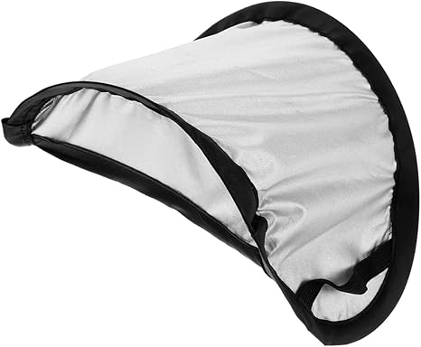 Car Phone Sunshade Vertical Dashboard Sunscreen with Silver Coated Cloth Uv Protection Heat Shield for Cars Trucks Suvs