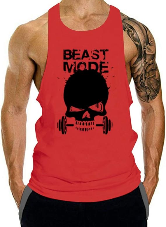 Men's Gym Bodybuilding Stringer Tank Top Workout Muscle Cut Shirt Fitness Sleeveless Vest