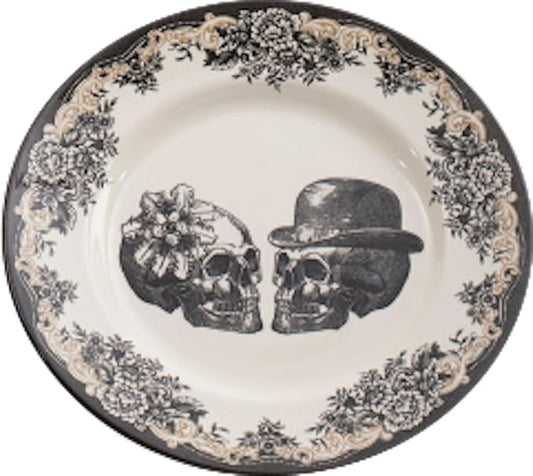 Royal Stafford Halloween Dinnerware (Skull Couple, Dinner Plates - Set of 2)