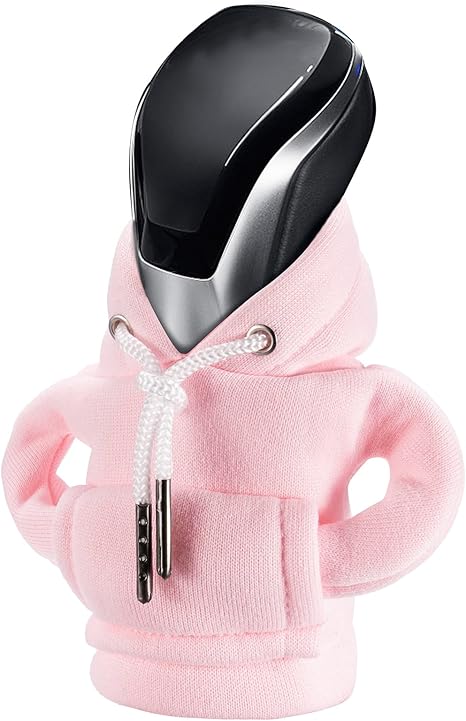 Gear Shift Hoodie, Universal Car Shift Knob Cover, Mini Hoodie for Car Shifter, Automotive Interior Cute Gadgets, Car Accessories and Decorations for Women