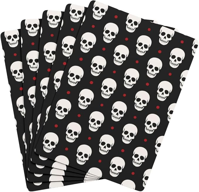 Gothic Skull Poker Playing Cards - Unique Deck for Halloween, Game Night, Gift for Collectors, Horror Fans & Card Players