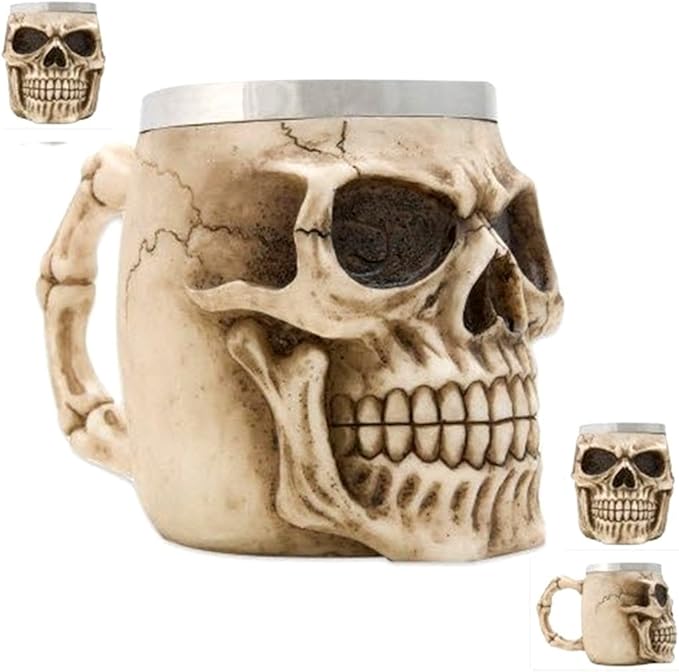 Human Skeleton Skull Halloween Kitchen Mug Cup