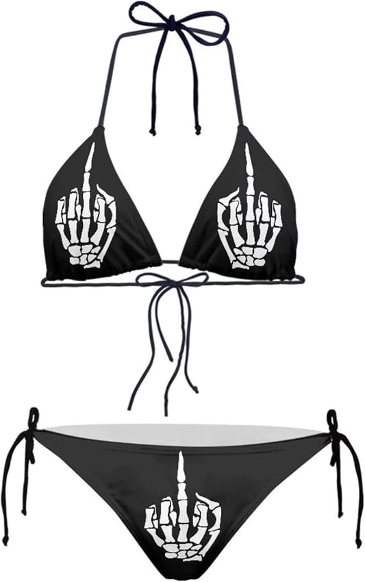 Women's Bikini Sets Push Up Triangle Bikini Swimsuit Low Waist Bottom Tankini 2pcs Athletic Tank Top