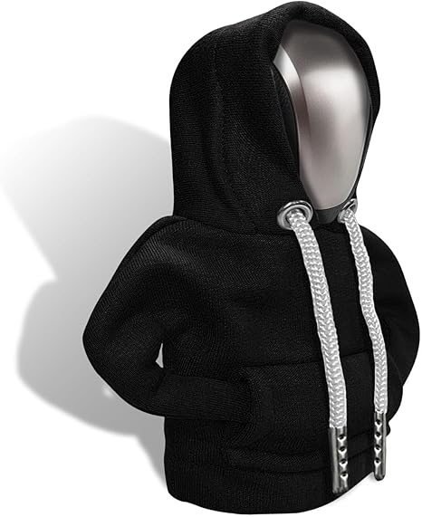 Gear Shift Hoodie, Gear Shift Cover, Fashionable Hoodie Automotive Gear Shift Knob Protector, Car Accessories Mini Sweater Gear Shift Knob Cover Universal for Car Gear Shift Levers (Black)