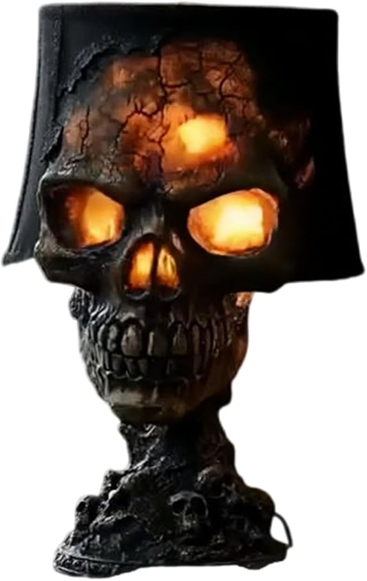 1PC Skull Lamp,Human Light Night, Night,Gothic Stone,Festival Decorations,for Party and Home Horror Decor,Living Room,Bedroom