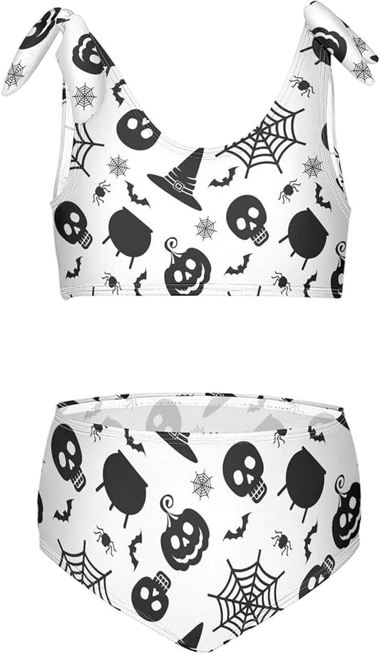 Girls Swimsuits Two Piece Swimwear Cute Bikini Set Tankini Hawaiian Beach Sport Bathing Suit for Girls Size 3-12T