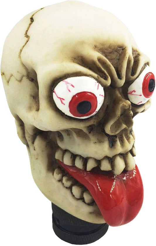 Abfer Skull Shifter Knob Unique Gear Shift Knobs Car Shifting Lever Handle Head Replacement for Most Vehicle Cars Truck SUV