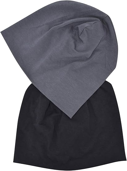 JHYWELL Cotton Beanie Hat Jersey Soft Skull Caps Lightweight Sleep Cap Running Beanies Light Weight Chemo Hat for Men & Women