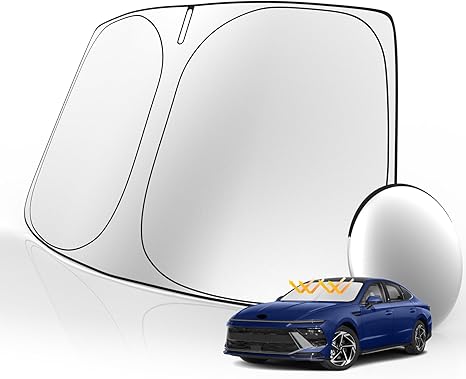 Windshield Sunshade for Hyundai Sonata 2020-2025 2026 Accessories Front Window Sun Shade Custom Sunscreen Double Layers Design