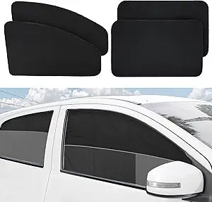 XCBYT Car Window Shades - 4 Pack Car Priavcy Curtains - Side Window Sun Shades for Baby - 99% Light Block Window Covers for Camping Napping Sleeping Breastfeeding Cloth Changing