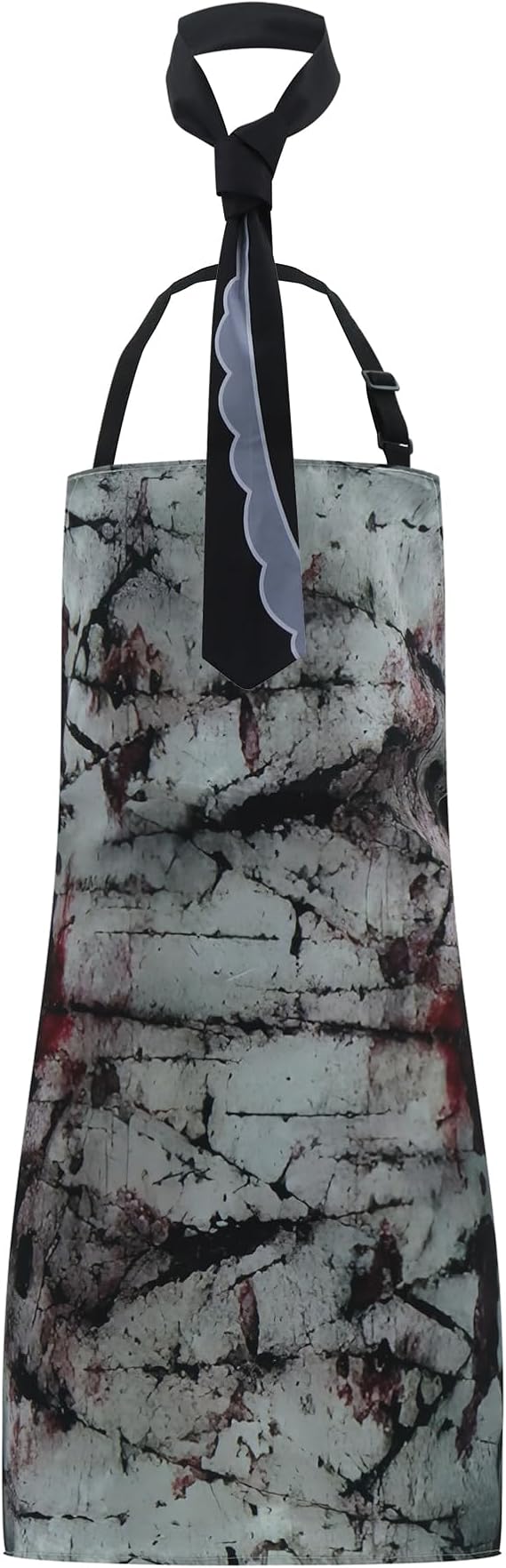 Halloween Horror House Apron - Bloody Butcher Costume Apron with Bloody Handprint, Adjustable, Funny