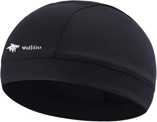 Cooling Skull Cap Helmet Liner, Lightweight Mesh Running Hat, Fits Under Helmet Cycling Motorcycle, Sweat Liner for Men Women