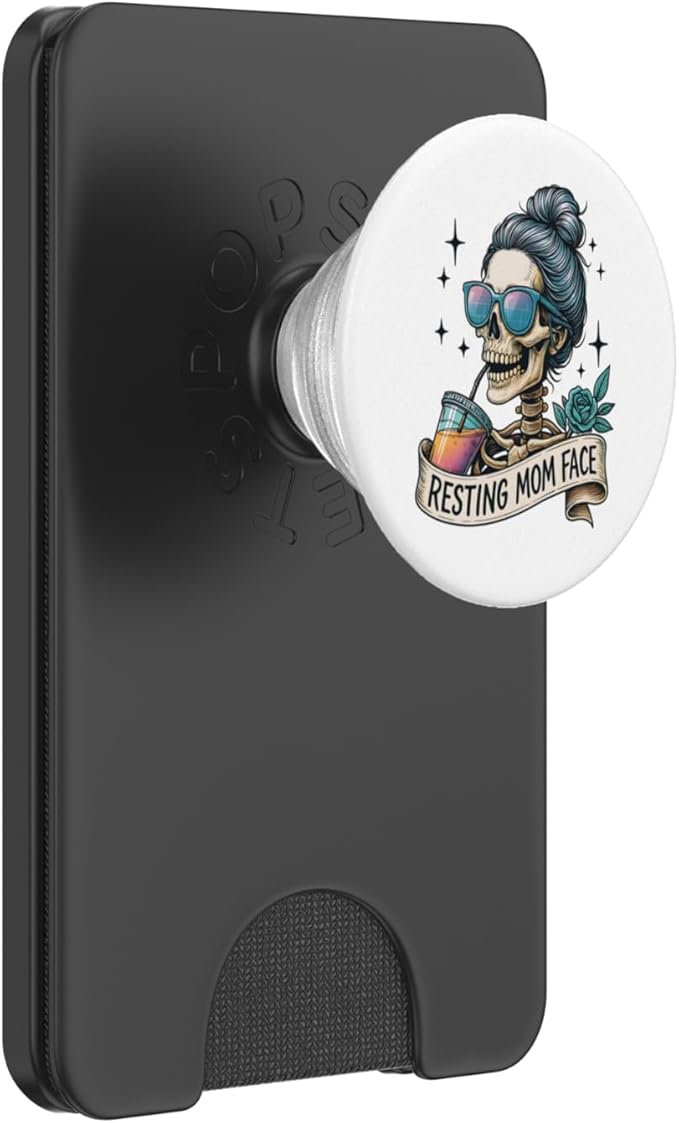 Resting Mom Face Skull Coffee Skeleton