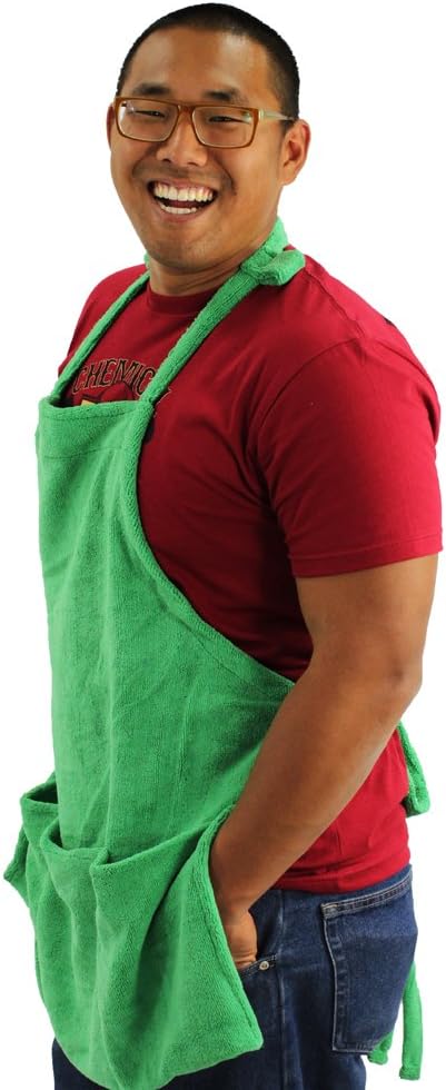 Chemical Guys MIC_APRON1 Microfiber Detailing Apron with Pockets and Hook and Loop Straps for Cords