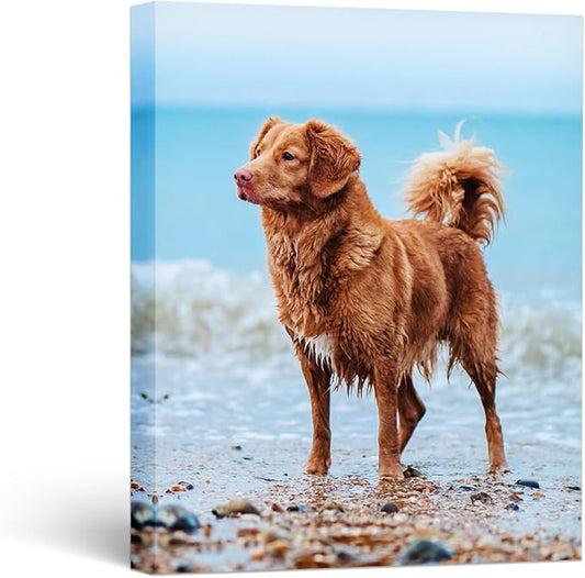 WEGA Custom Canvas Prints with Your Photos(8'' W X 10'' H Framed) Personalized Canvas Wall Art for Bedroom,Living Room,HomeOffice,Chrismas Photo Gifts for Mom,Women,Family