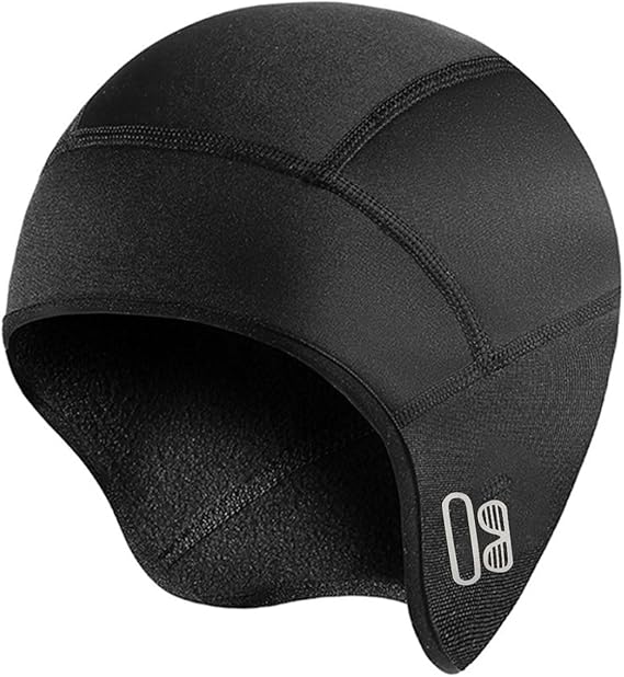 Winter Skull Cap with Glasses Holes - Thermal Helmet Liner Skull Cap for Cycling，Running Hat Beanie for Men Women