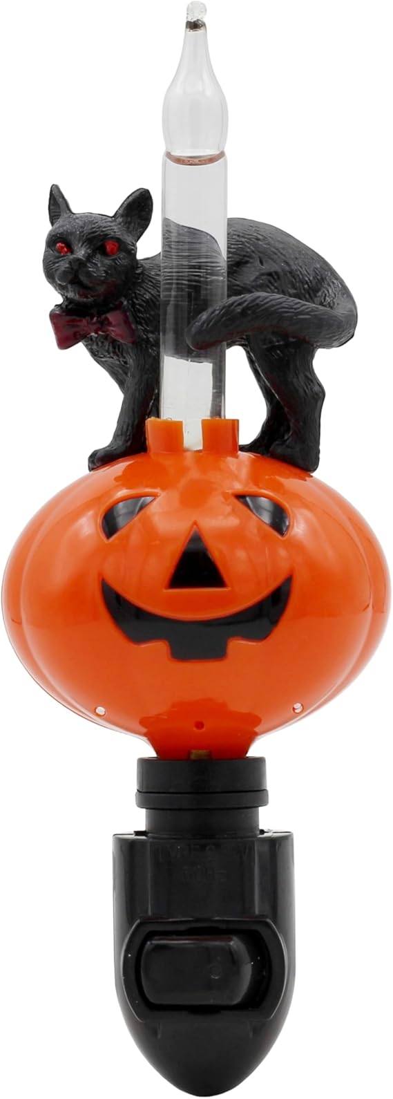 Creative Hobbies Halloween Pumpkin Jack O' Lantern & Black Cat Bubble Night Light