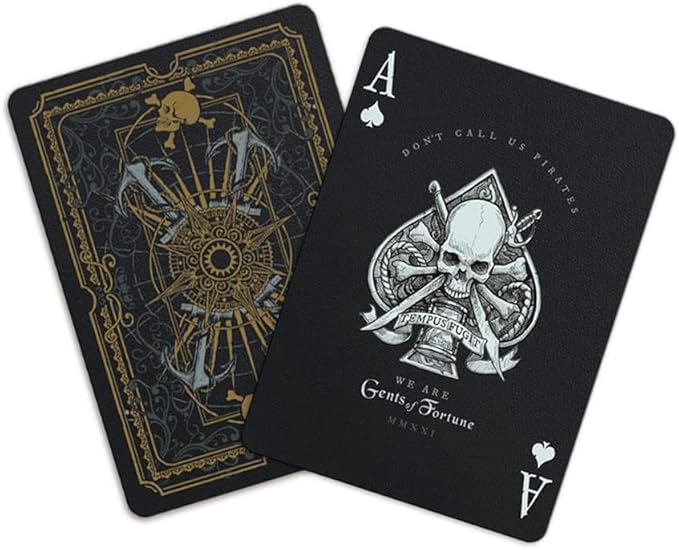 Gents of Fortune Playing Cards Black Flag Edition Waterproof Gent Supply