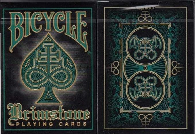 Bicycle Brimstone Aqua Playing Cards Deck Poker Size by Gamblers Warehouse