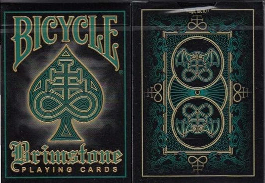 Bicycle Brimstone Aqua Playing Cards Deck Poker Size by Gamblers Warehouse