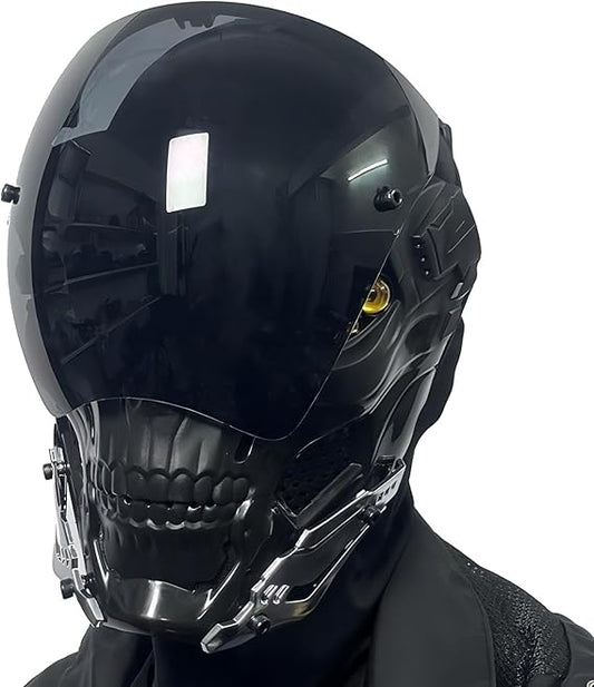 Soldier Mask for Men Cyberpunk Cosplay Helmet Mask, Skull Face Masks for Christmas, Costume Parties